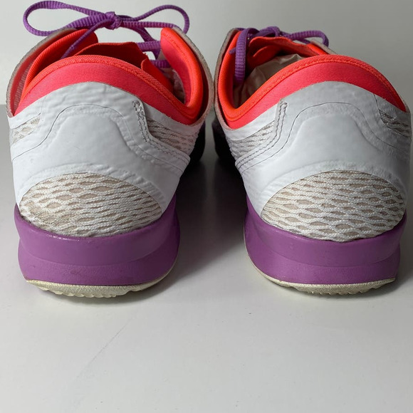Nike Training Zoom Fit Sneakers Shoes Size 11 Womens White Purple Orange - Picture 6 of 11